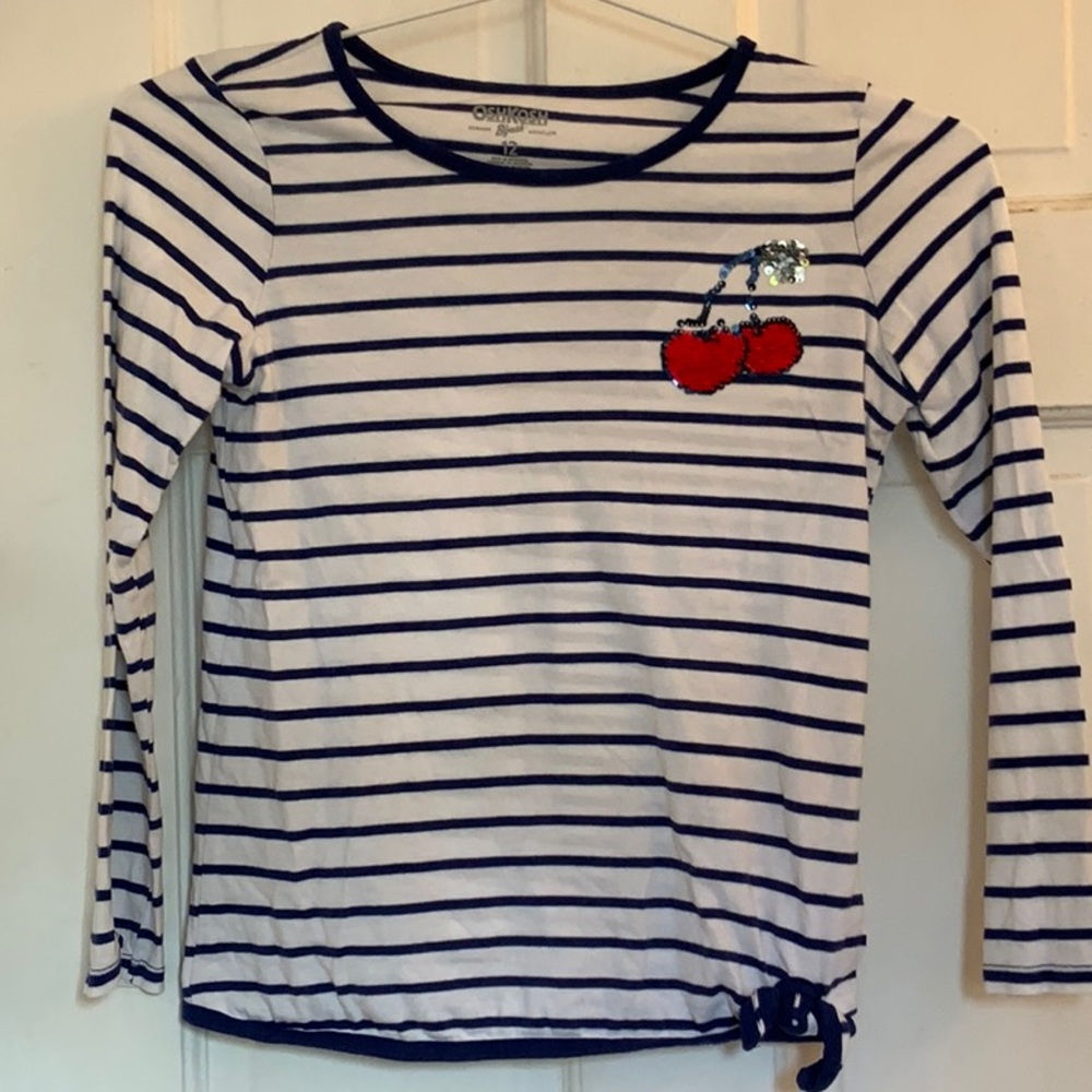 Osh Kosh B’gosh girls striped top in size 12